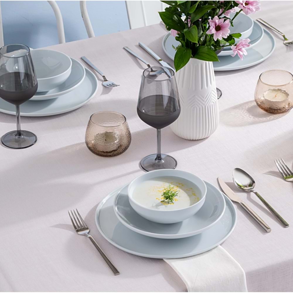 İSTANBUL PORSELEN SARA 18 PARÇA YMT, GRİ