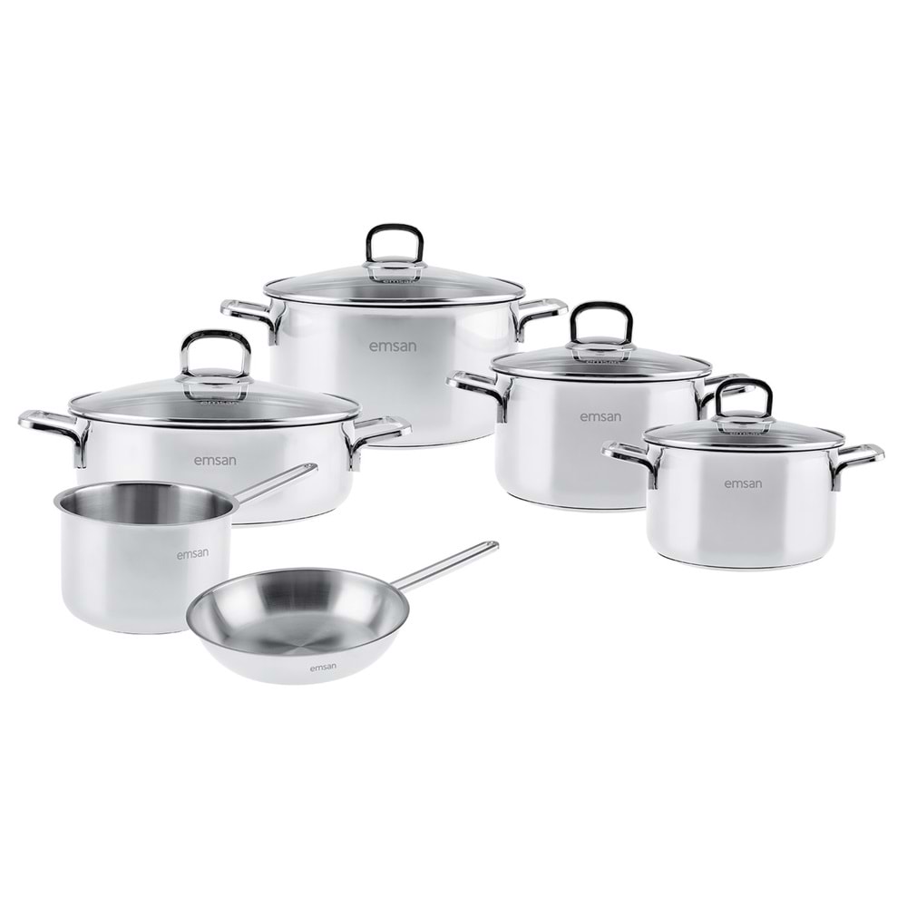 EMSAN COCINERO 10 PRÇ ÇELİK ÇEYİZ SETİ