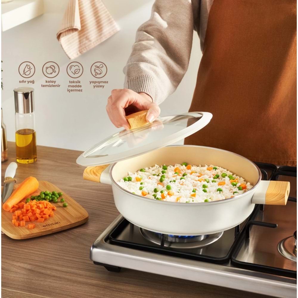 EMSAN SWISS CRYSTAL 22 CM KARNIYARIK TENCERESİ