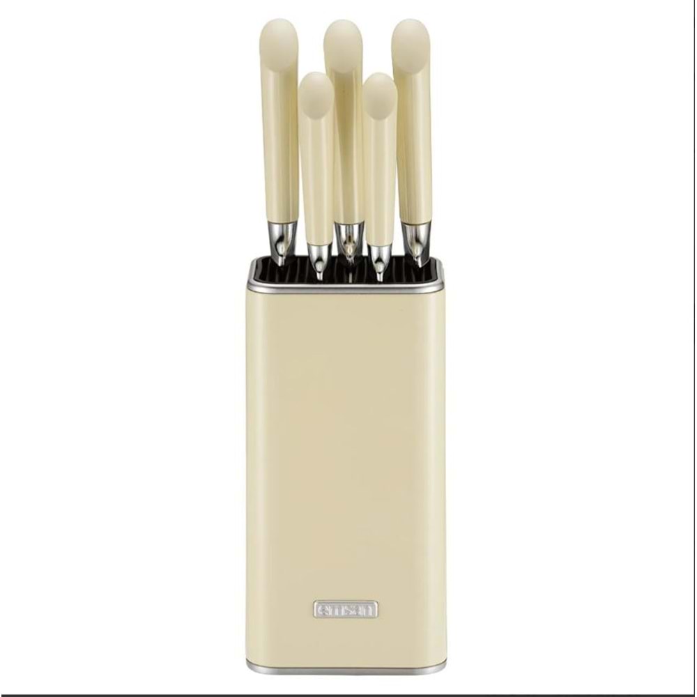 EMSAN VENİCE 6 PARÇA BIÇAK SETİ EKRU