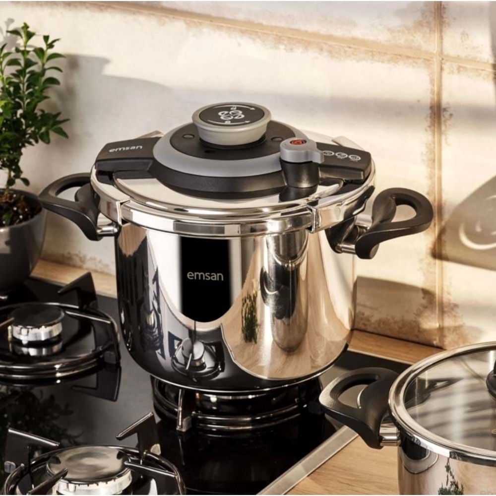 EMS VERA 4 LT SİYAH DÜDÜKLÜ TENCERE