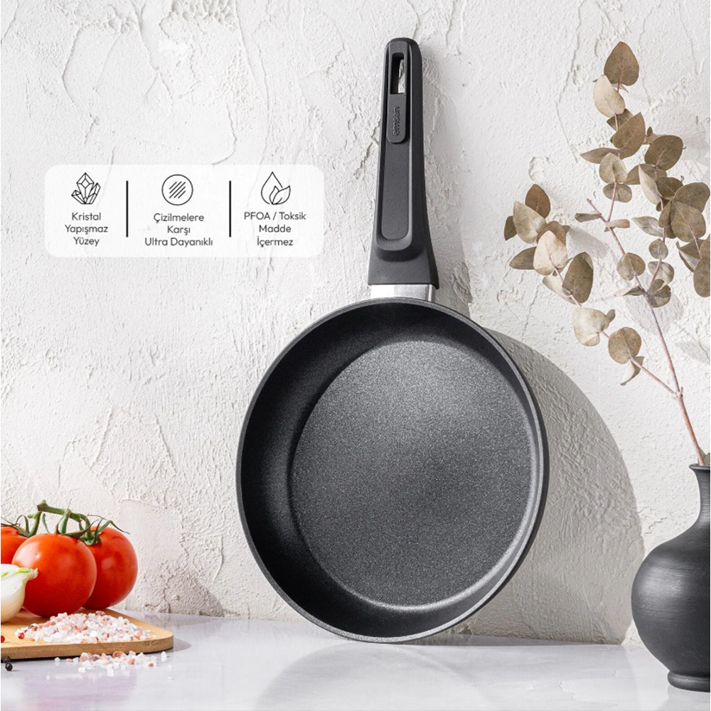 EMSAN DIAMENTE TAVA 24 CM, SİYAH