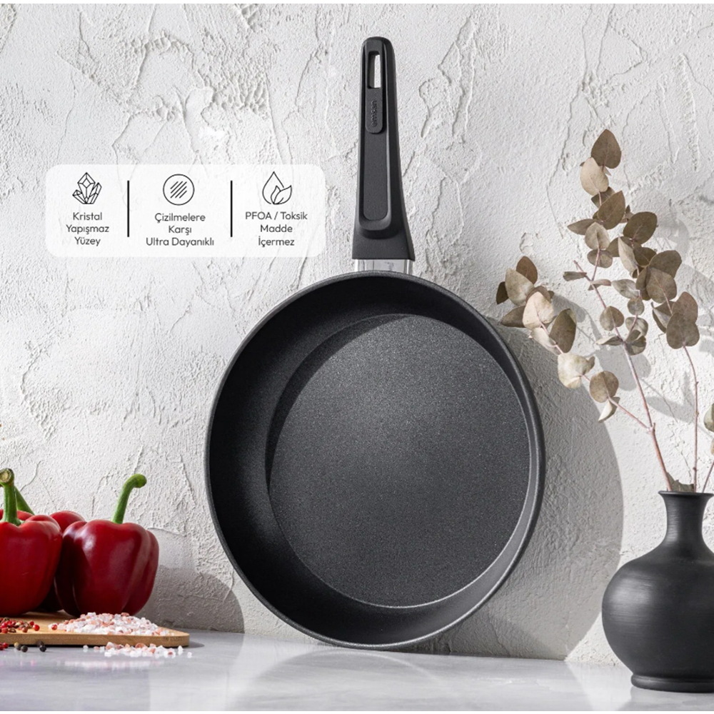 EMSAN DIAMENTE TAVA 26 CM, SİYAH