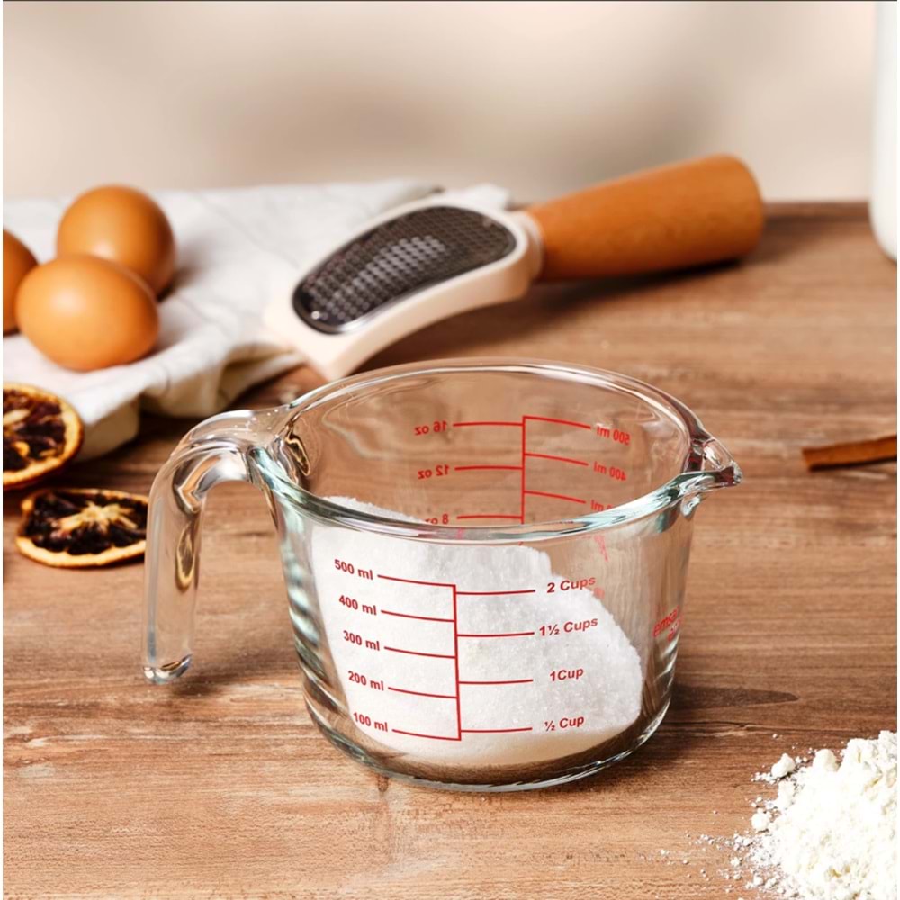 EMSAN IKO 500ML BOROSİLİKAT ÖLÇÜ KABI