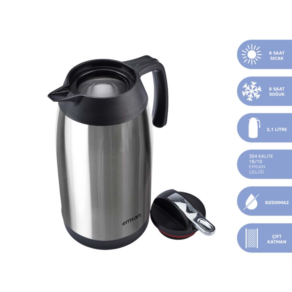 EMSAN NEW VEGA TERMOS 2 LT INOX