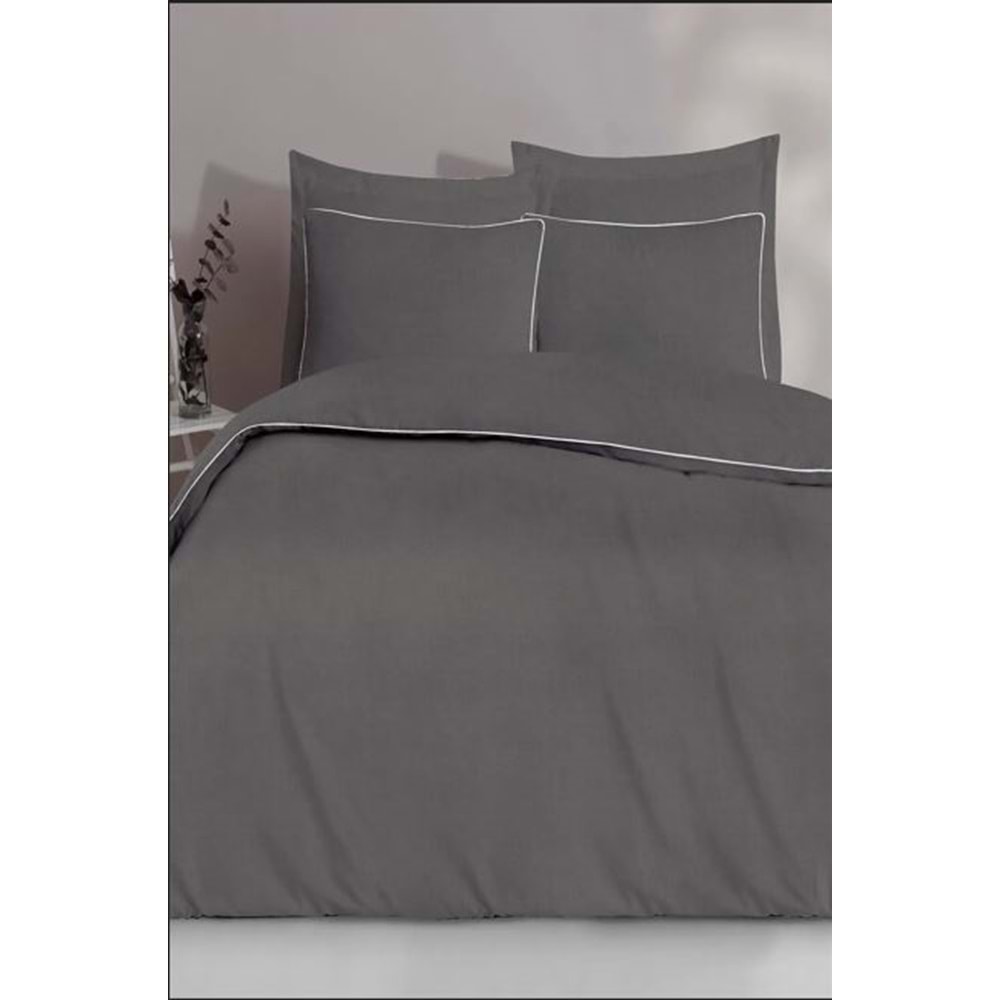 200X220 LUXART ROOT BİYELİ NEVRESİM TAKIMI GRIS