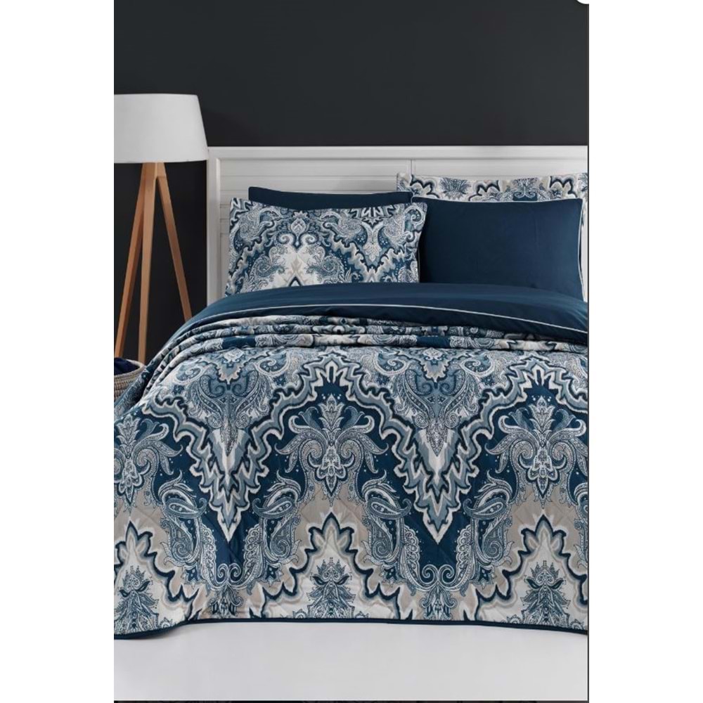 200X220 LUXART NEVRESİM TAKIMI TEGAN DENIM