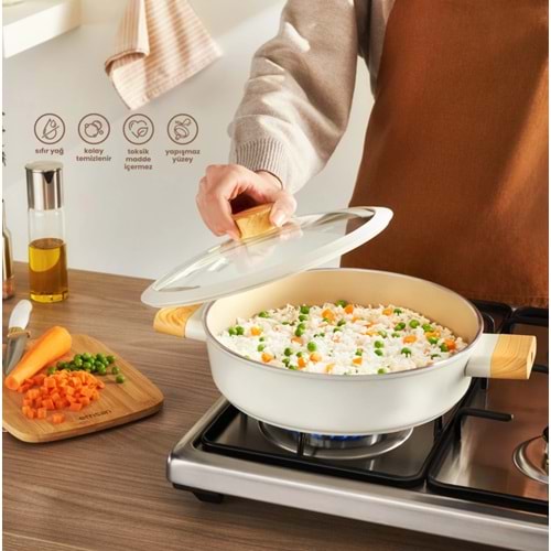 EMSAN SWISS CRYSTAL 22 CM KARNIYARIK TENCERESİ