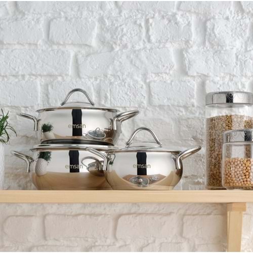 EMSAN CEMRE 6 PRÇ MİDİ SET, ÇELİK