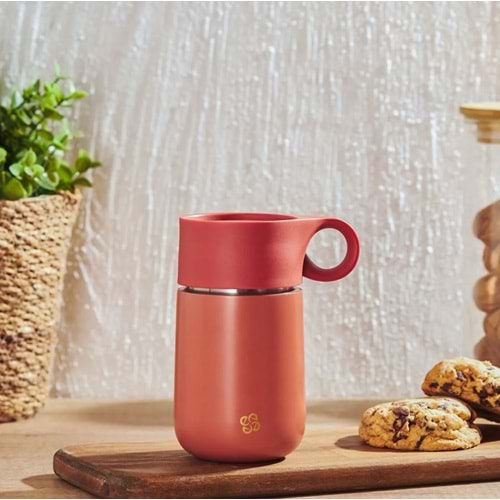 EMSAN SMART BARDAK TERMOS 300ML KİREMİT