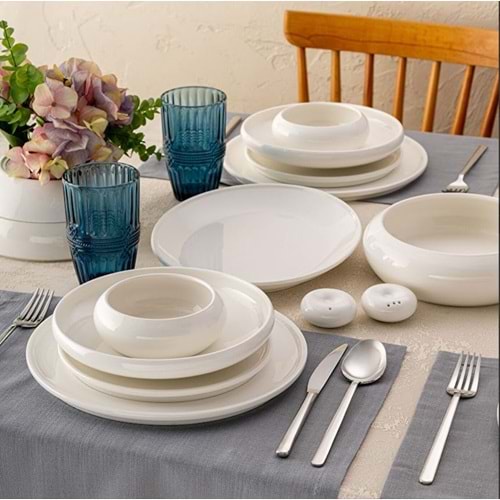 İSTANBUL PORSELEN KINALIADA 53 PARÇA YUVARLAK YMT