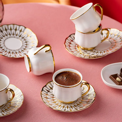 İSTANBUL PORSELEN RUMELİ KAHVE FİNCAN TAKIMI 90 ML
