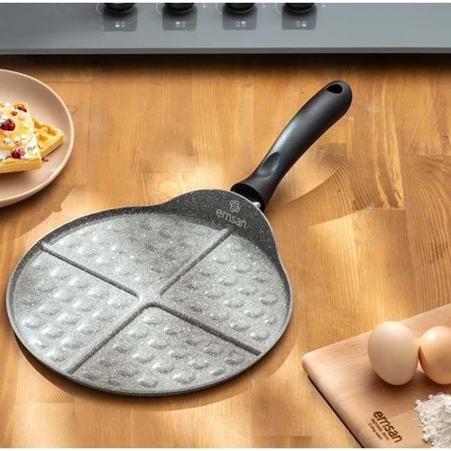 EMSAN ROSA GRANİT WAFFLE TAVASI, 26 CM