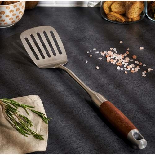 EMSAN WOODY PASLANMAZ ÇELİK IZGARA SPATULA