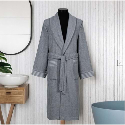 LUXART TEKLİ BORNOZ L/XL MARK COIN