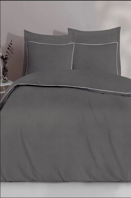 200X220 LUXART ROOT BİYELİ NEVRESİM TAKIMI GRIS