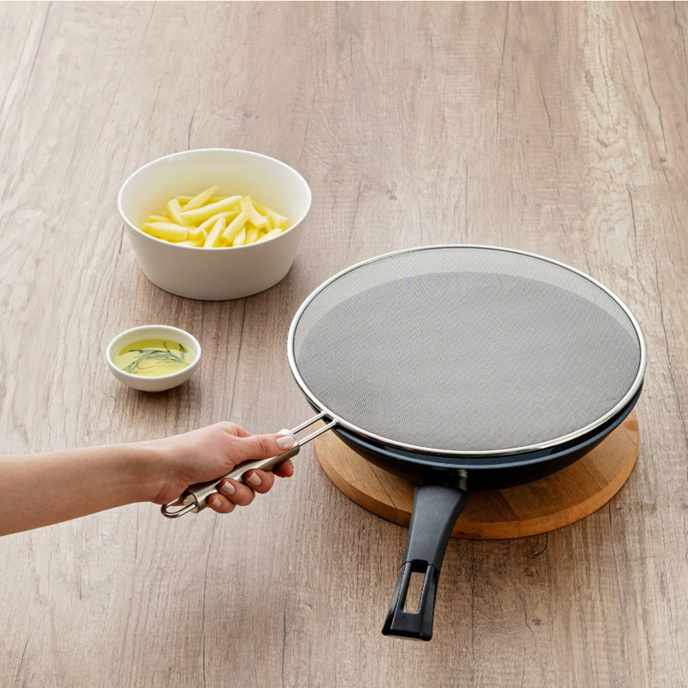 EMSAN STEEL YAĞ SIÇRATMAZ TEL, 28 CM